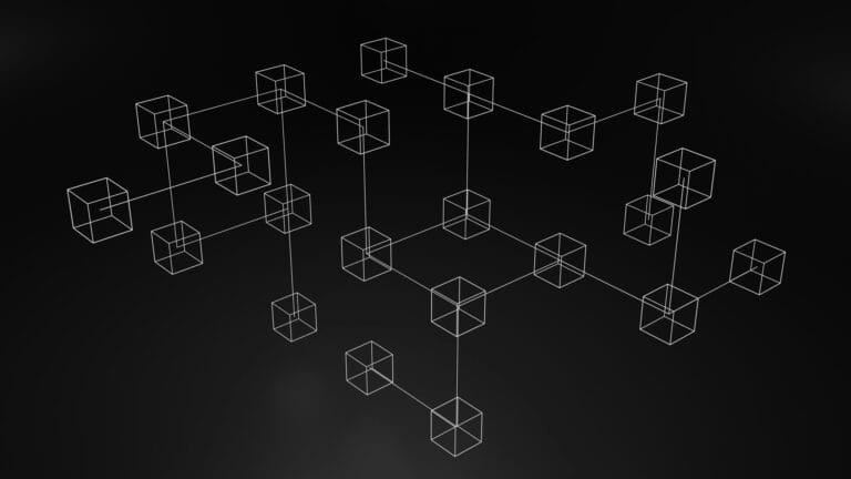 blockchain concept illustration in 3d connected blocks in blockchain logo brand 3d design whatsapp 917559305753 email shubhamdhage000 at gmailcom stockpack unsplash