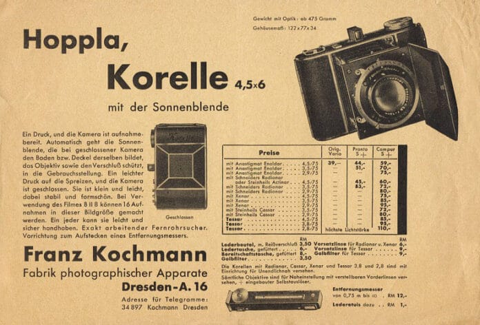 Franz Kochmann Fabrik Photographischer Apparate