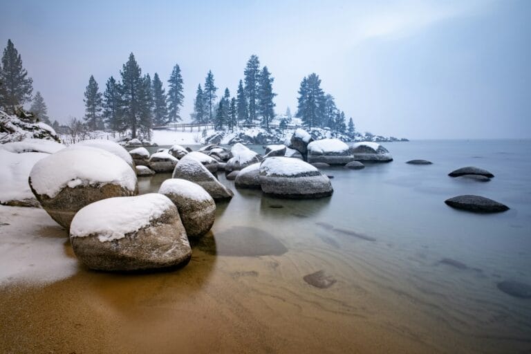 a beautiful winter scene in tahoe stockpack unsplash