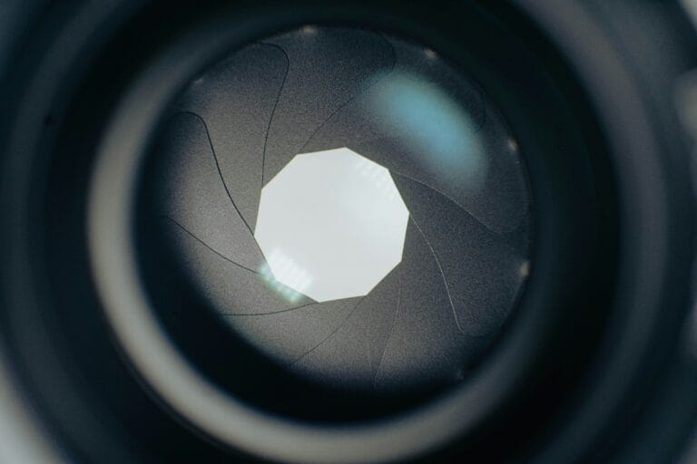 a close up view of a camera lens stockpack unsplash
