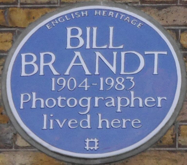 Bill Brandt 4 Airlie Gardens blue plaque