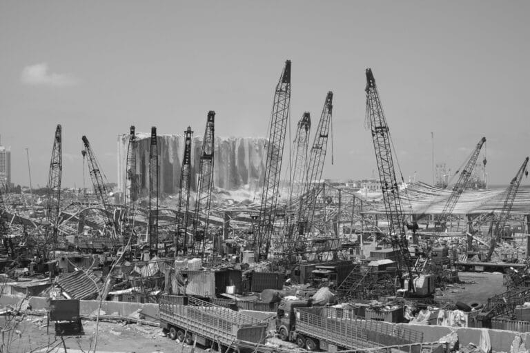 port of beirut explosion photo taken days after the explosion stockpack unsplash