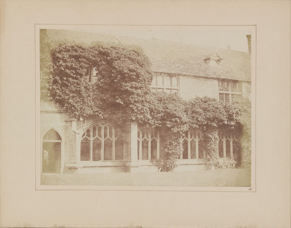 View of the Cloisters of Lacock Abbey – William Henry Fox Talbot, 1835