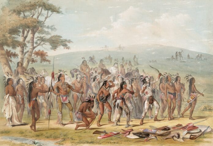 rare-book-division-the-new-york-public-library-archery-of-the-mandans-the-new-york-public-library-digital-collections-1845-httpsdigitalcollectionsnyplorgitems510d47da-dc0a-a3d9-e040-e00a18064a99-stockpack-unsplash Fotografia e colonialismo: rappresentazioni visive dell’‘altro’ nei secoli XIX e XX