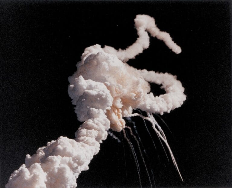 Lesplosione dello Shuttle Challenger 1986 anonimo NASA