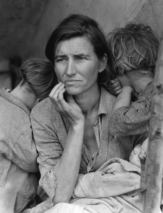 Migrant Mother (1936) di Dorothea Lange