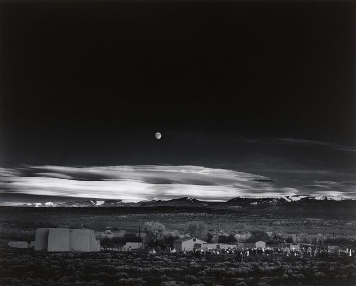 Moonrise, Hernandez, New Mexico (1941) — Ansel Adams