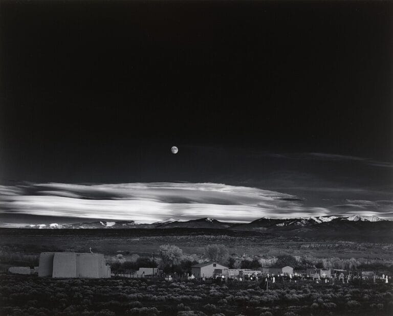 Moonrise Hernandez New Mexico 1941 — Ansel Adams