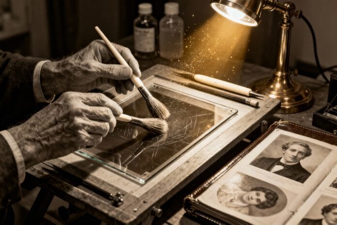 Come venivano ritoccate le fotografie 100 anni fa?