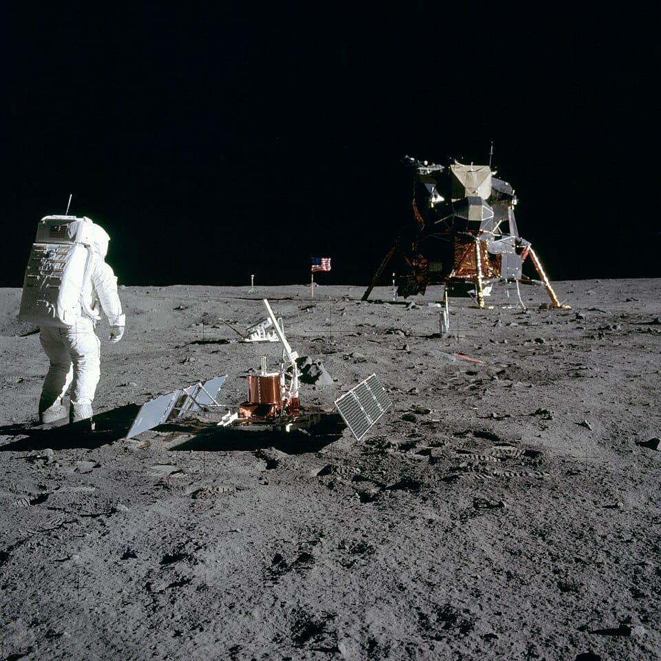 Buzz Aldrin sulla Luna (1969) di Neil Armstrong