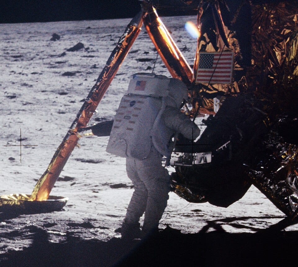 Buzz Aldrin sulla Luna (1969) di Neil Armstrong