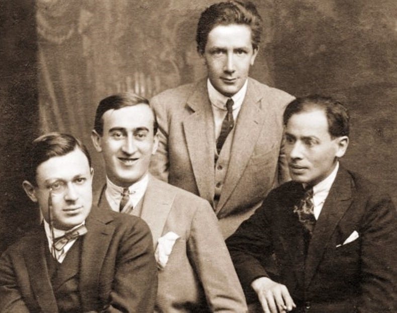 Tristan Tzara 2 Tzara,_Maxy,_Vinea,_Costin_(1915)