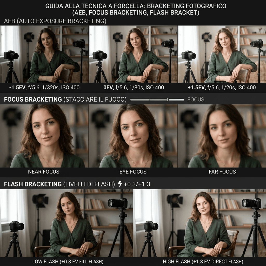 Bracketing fotografico — AEB, focus bracketing e flash bracket: guida alla tecnica a forcella 6 Bracketing fotografico — AEB, focus bracketing e flash bracket: guida alla tecnica a forcella