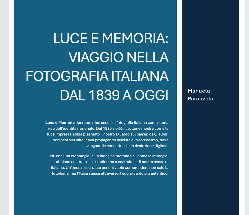 cover luce e memoria