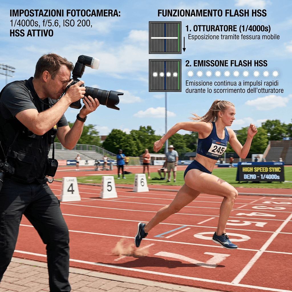 High Speed Sync (HSS) : sincronizzazione ad alta velocità, perdita di potenza, uso outdoor 6 High Speed Sync (HSS) : sincronizzazione ad alta velocità, perdita di potenza, uso outdoor