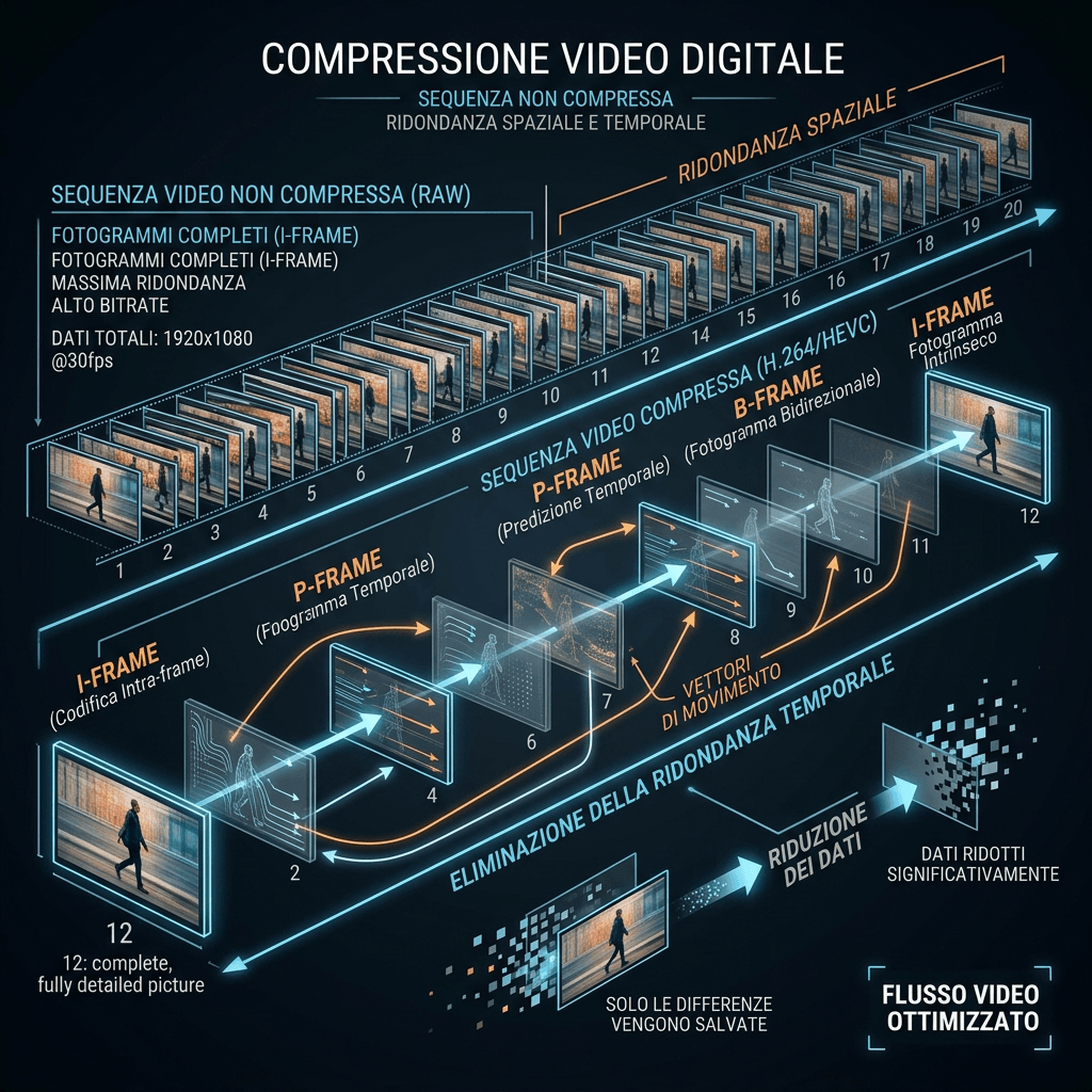 Bitrate e All-I vs IPB: compressione inter-frame e intra-frame 2 Bitrate e All-I vs IPB: compressione inter-frame e intra-frame