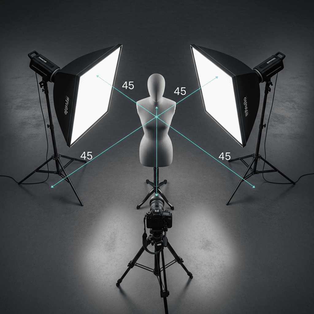 Cross Lighting: Tecnica, Schema e Quando Usare la Luce Incrociata in Studio 2 Cross Lighting: Tecnica, Schema e Quando Usare la Luce Incrociata in Studio