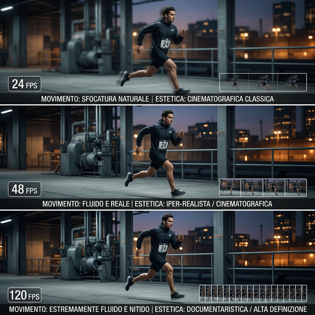 Frame rate: 24/25/30/60/120fps, differenze creative e tecniche 1 Frame rate: 24/25/30/60/120fps, differenze creative e tecniche