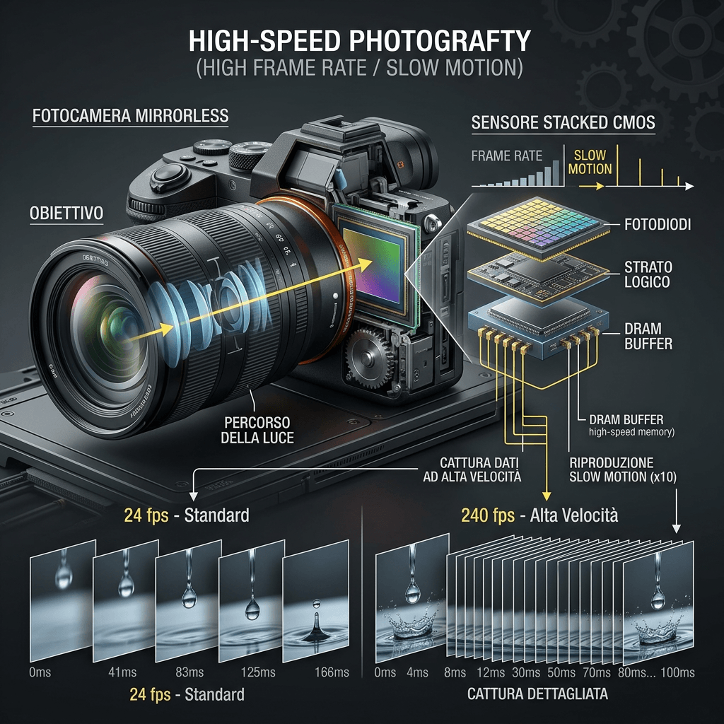 Slow motion / HFR: come funziona il rallentatore in camera, limitazioni di calore 1 Slow motion / HFR: come funziona il rallentatore in camera, limitazioni di calore