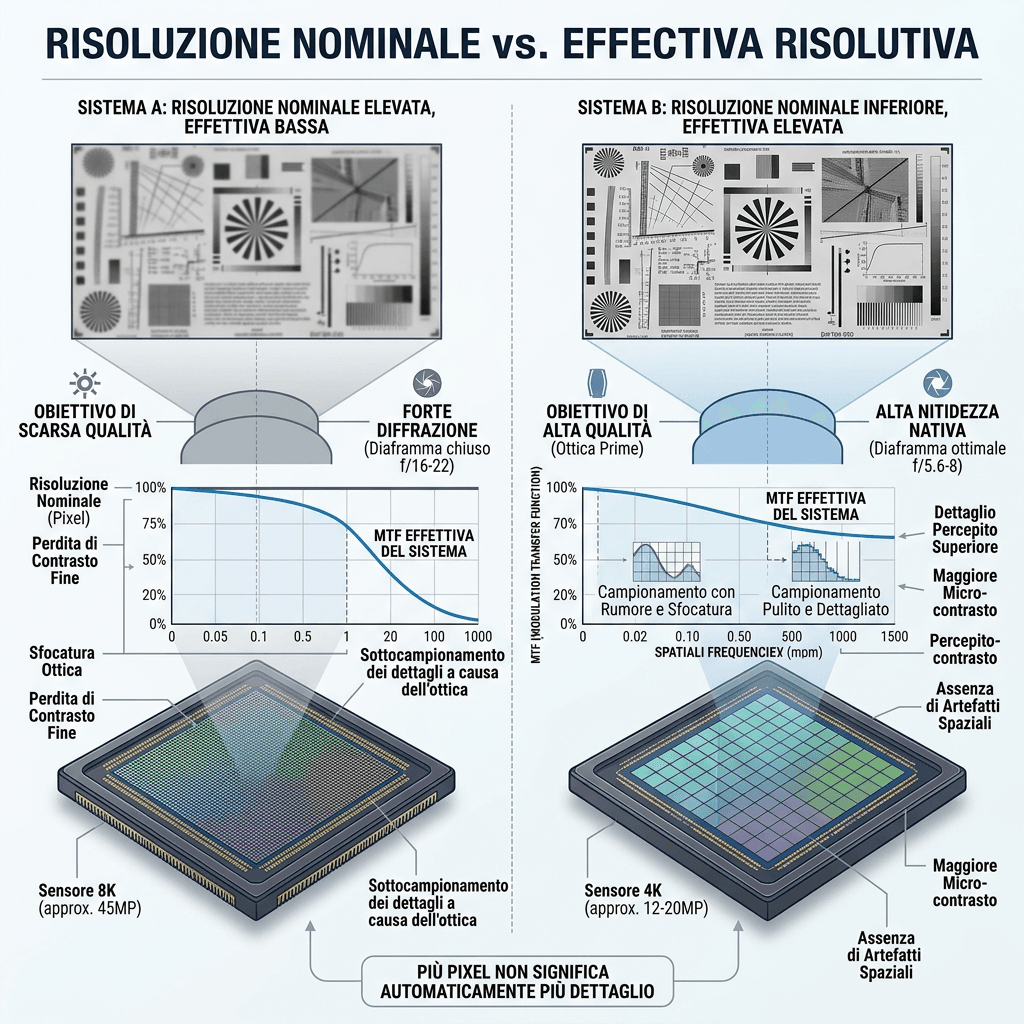 Risoluzione video: 4K, 6K, 8K: cosa cambia davvero