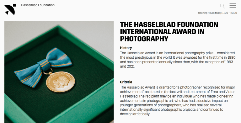 Hasselblad Award