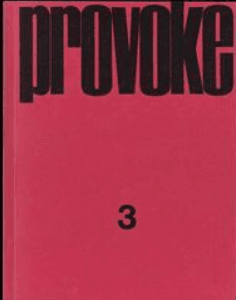 Provoke magazine Book Cover